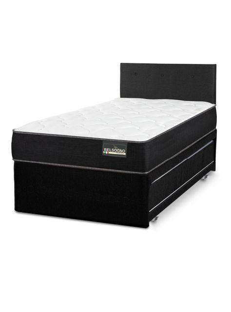 Diván Belsogno One 1 Plazas + Respaldo Black-2