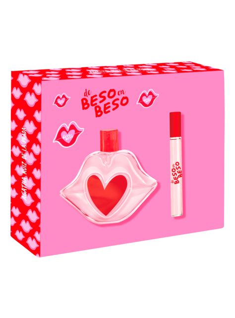 Set Perfume De Beso en Beso EDT Mujer 100ml + Megaspritzer 10ml-1