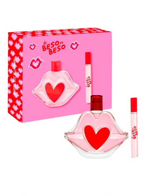 Set Perfume De Beso en Beso EDT Mujer 100ml + Megaspritzer 10ml-0