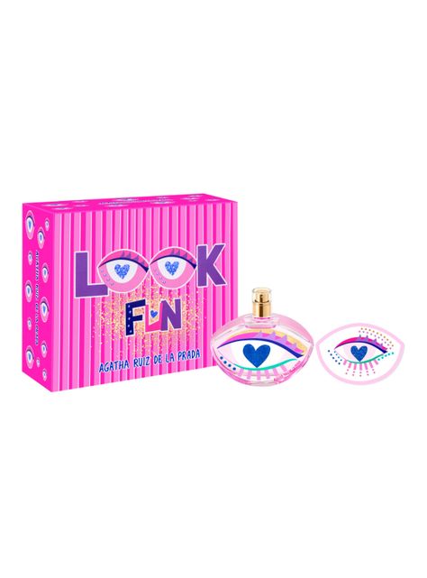 Set Perfume Look Fun EDT Mujer 80 ml + Stickers Rostro-0