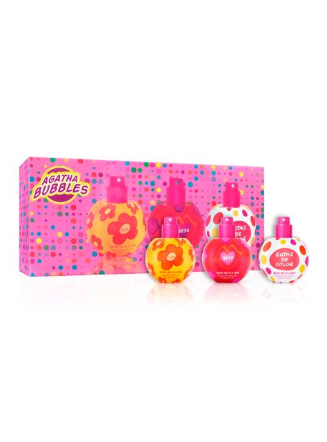 Set de Perfumes Flor + Beso + Gotas de Color EDT Mujer 30 ml-0