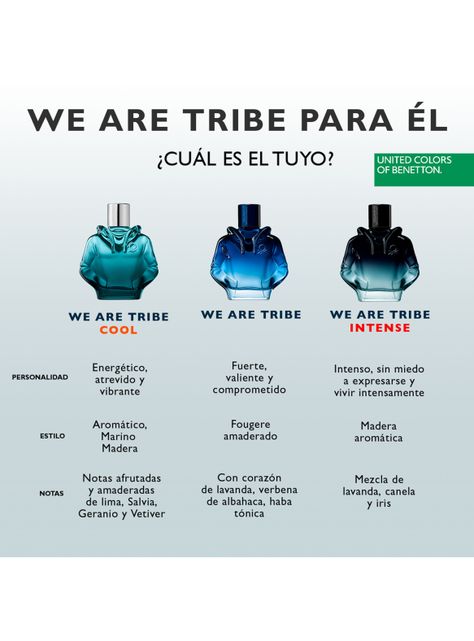 Set Perfume We Are Tribe Cool EDT Hombre 90ml + Desodorante 150ml Benetton-4