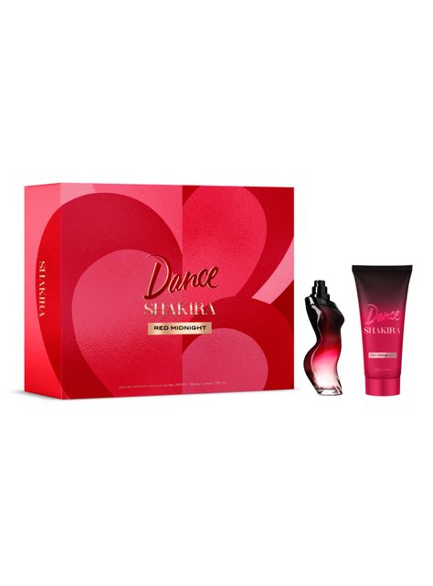 Set Perfume Dance Red Midnight EDT Mujer 50ml + Loción Corporal 75ml Shakira-0