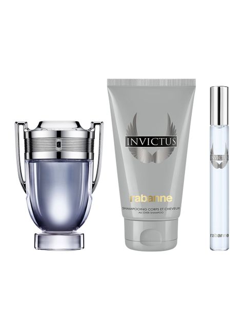Set Perfume Invictus EDT Hombre 50 ml + 10 ml + Shower Gel 100 ml Rabanne-0