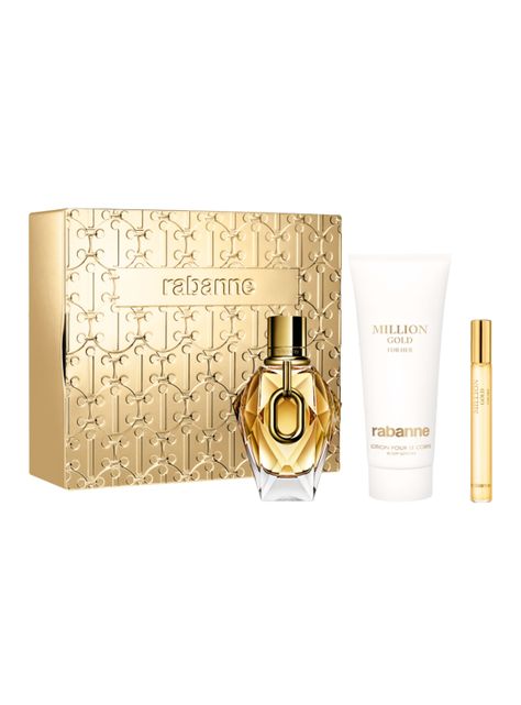Set Perfume Million Gold For Her EDP Mujer 90 ml + 10 ml + Body Lotion 100 ml Rabanne-1