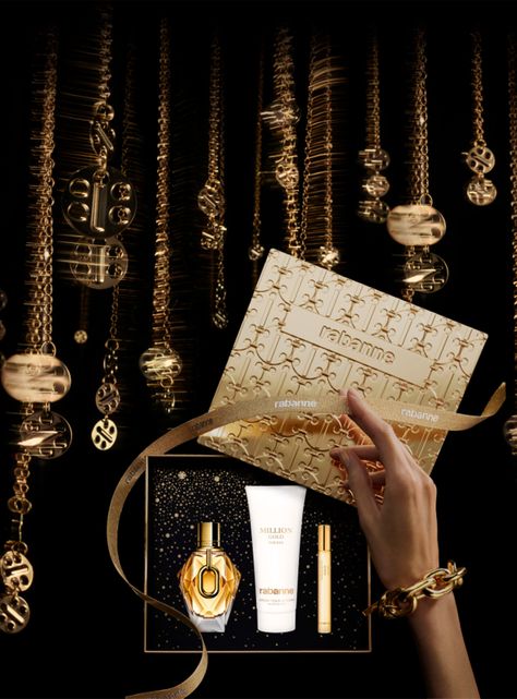 Set Perfume Million Gold For Her EDP Mujer 90 ml + 10 ml + Body Lotion 100 ml Rabanne-3