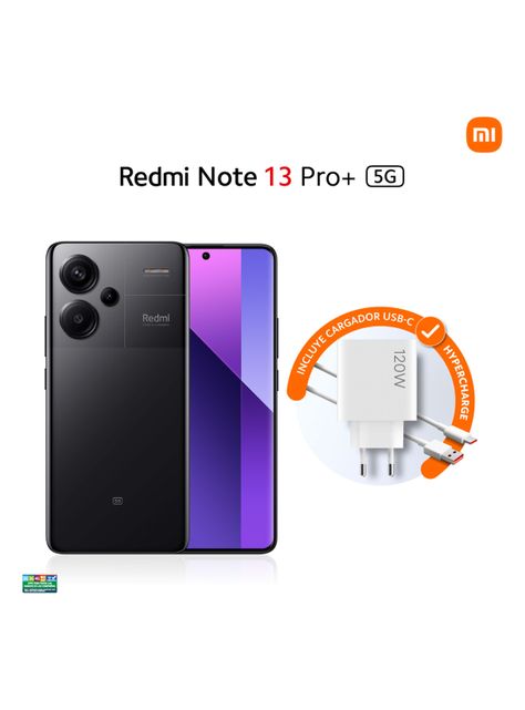 Smartphone Redmi Note 13 Pro+ 5G 512GB 6.6" Negro Liberado + Band 8 Active-1
