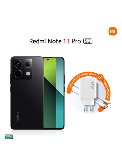 Smartphone Redmi Note 13 Pro 5G 256GB 6.6" Negro Liberado + Band 8 Active-1
