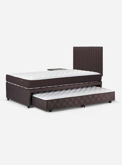Diván Ergo T New 1.5 Plazas + Muebles Lucio Chocolate-1