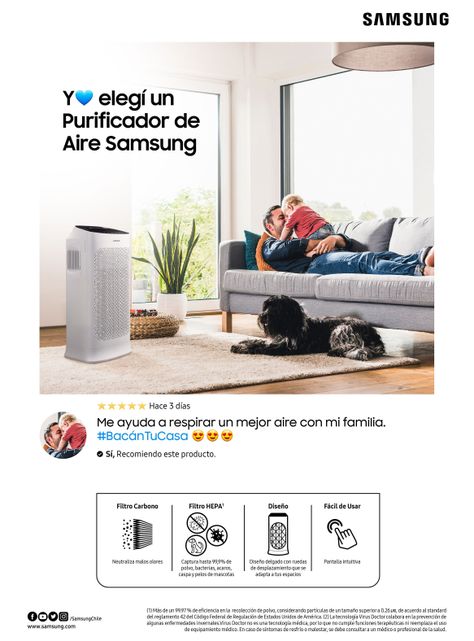 Purificador de Aire Filtro HEPA Wifi 90 m2-6