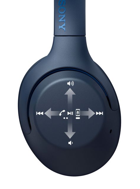 Audífonos Sony Noise Cancelling WH-XB900N Azul-3