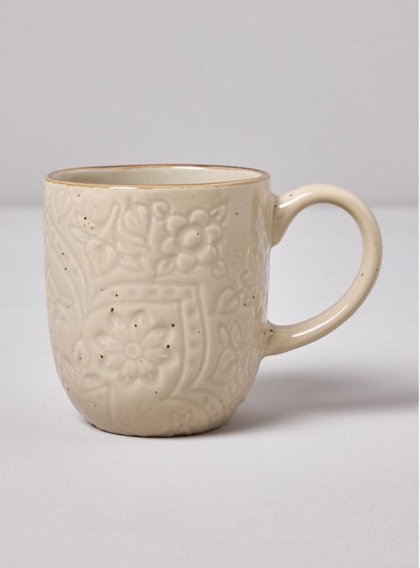 Set 4 Mugs Embossed Pastel 350 ml-2
