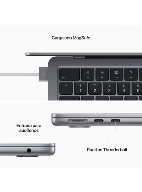 Apple MacBook Air 13.6” M2 8n CPU 10n GPU 8GB RAM 512GB SSD Gris espacial-7