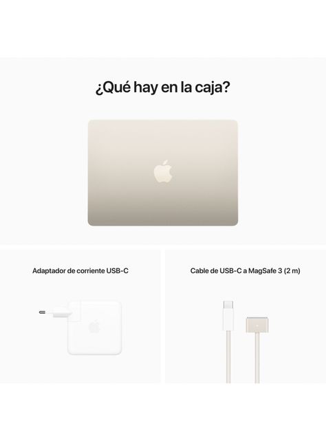 Apple MacBook Air 13.6" M2 8n CPU 8n GPU 8GB RAM 256GB SSD Blanco Estelar-4