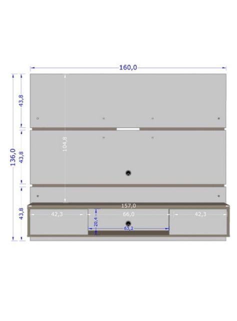 Panel Rack Tv 65" Ambar-1