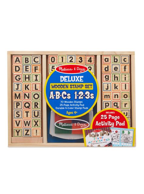 Melissa & Doug Stamps madera - ABC 123 Caramba-0