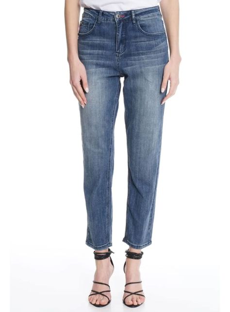 Jeans Mom Tiro Ultra Alto Dark Love Yourself-0