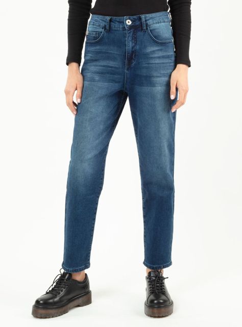 Jeans Baggy Tiro Ultra Alto Dark-0