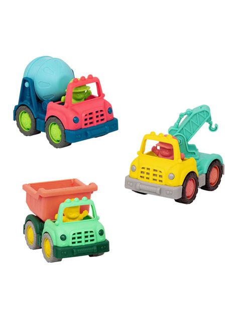 Wonder Wheels Set 3 Camiones de Construcción Caramba-0