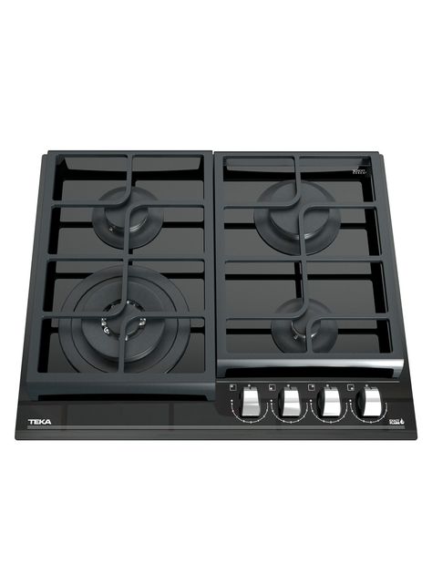 Encimera a Gas Teka Cristalgas 4 Quemadores GZC 64320 XBB-1
