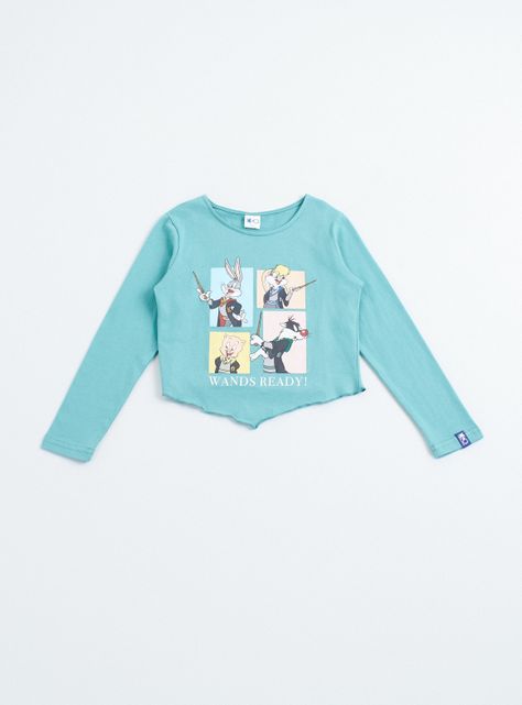 Polera Estampado Picapiedras Harry Potter/Mago De Oz-1