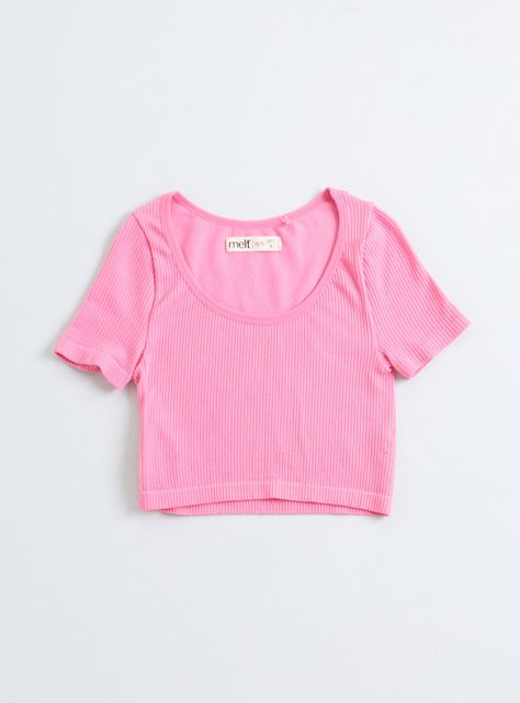 Polera Crop Seamless Verde-0