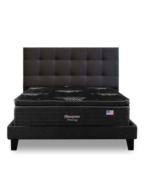Cama Europea LowNest Harmony King + Respaldo Tignes Margo-1