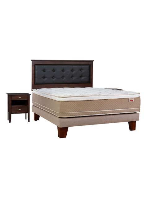 Cama Europea Cotton Organic 2 Plazas + Set Toledo-0