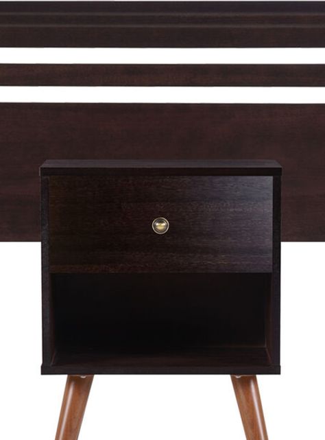 Set Muebles New Munich: Respaldo 1 Plaza + Velador-1