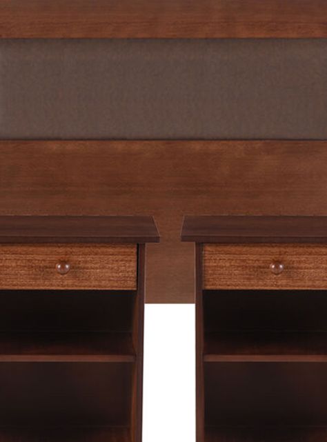 Set Muebles New Dublín Café: Respaldo 2 Plazas + 2 Veladores-1