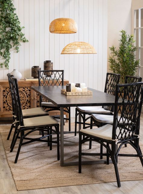 Mesa de Comedor Black Wood 220x90 cm-0