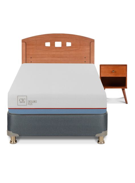 Box Americano Excellence Plus 1.5 Plazas + Set Muebles New Gales-2