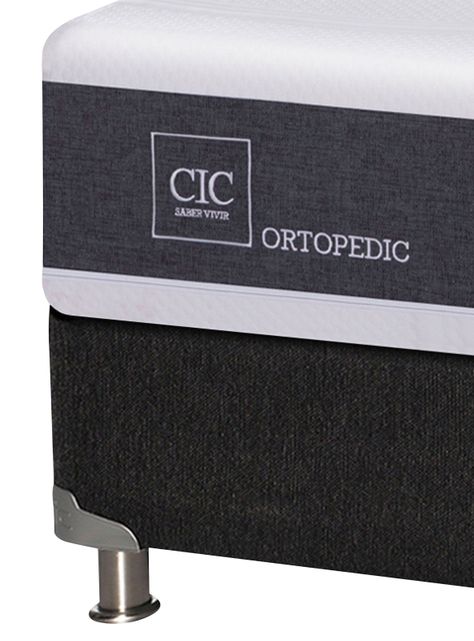 Box Spring New Ortopedic B5 Black 1.5 Plazas + Set Muebles New Gales-3