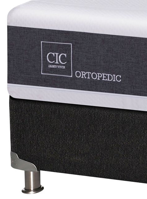 Box Spring New Ortopedic B5 BK 1.5 Plazas + Set Muebles Dublín Caramelo-4
