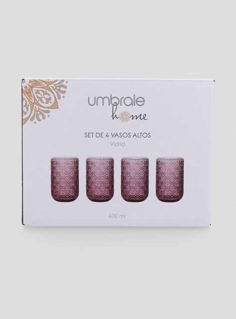 Vaso Alto Belleza 400 ml Púrpura-3