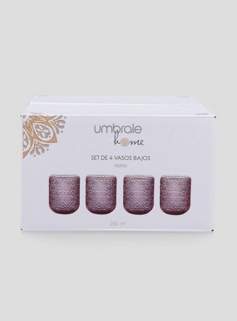 Vaso Bajo Belleza 260 ml Púrpura-3