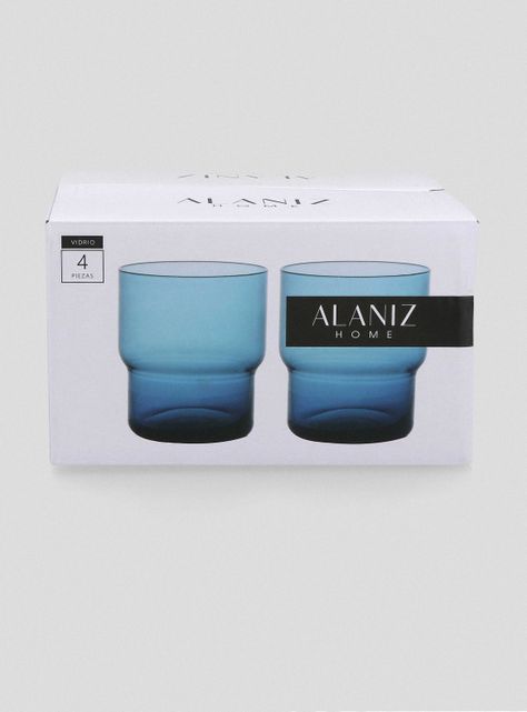 Set 4 Vasos Bajo Terra Azul-3