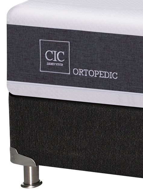 Box Spring New Ortopedic B5 BK 1.5 Plazas + Set Muebles Tigris-4