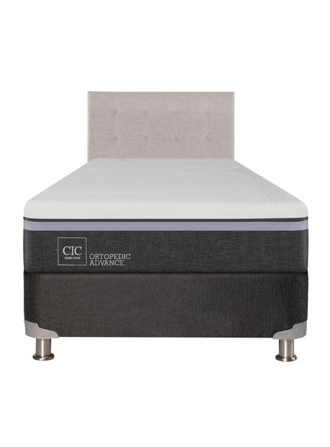 Box Spring Ortopedic Advance B5 BK 1.5 Plazas + Respaldo Tigris-1