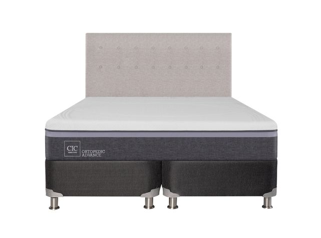 Box Spring Ortopedic Advance B5 Black King + Respaldo Tigris-1