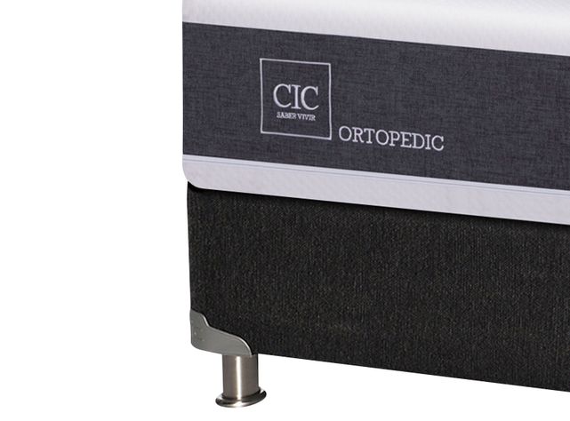 Box Spring New Ortopedic B5 Black King Eufrates Sin Textil-2