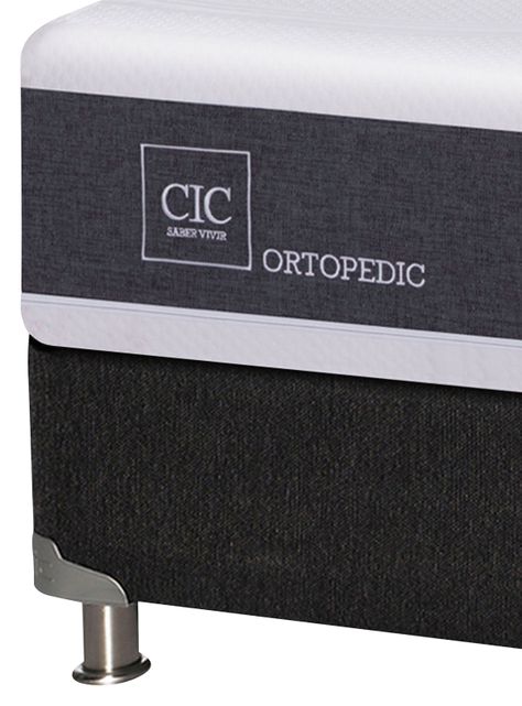 Box Spring New Ortopedic B5 BK 1.5 Plazas + Respaldo Baker-4