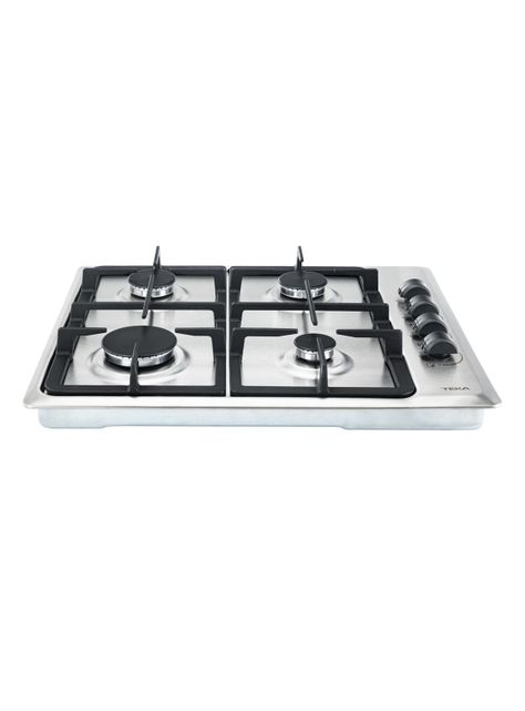 Encimera a Gas 4 Quemadores HLX640 Inox Parrilla FF-2