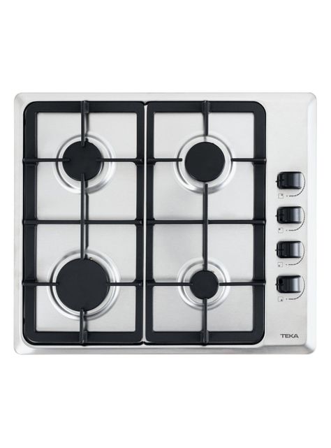 Encimera a Gas 4 Quemadores HLX640 Inox Parrilla FF-0