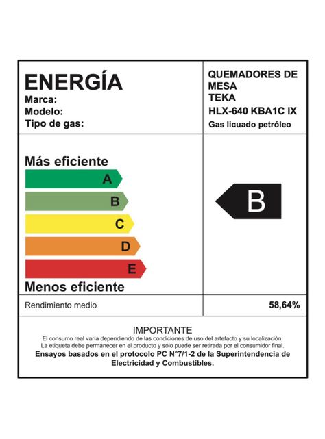 Encimera Gas 4 Quemadores HLX640 Negro Parrilla FF-5