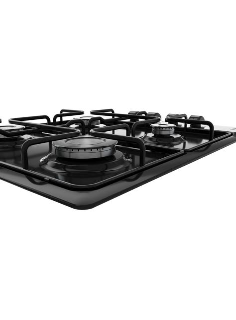 Encimera Gas 4 Quemadores HLX640 Negro Parrilla FF-3