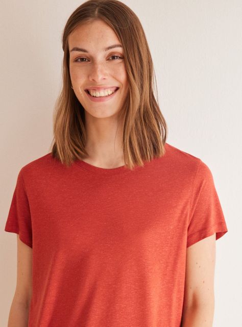 Polera Manga Corta Lisa Neutro-2