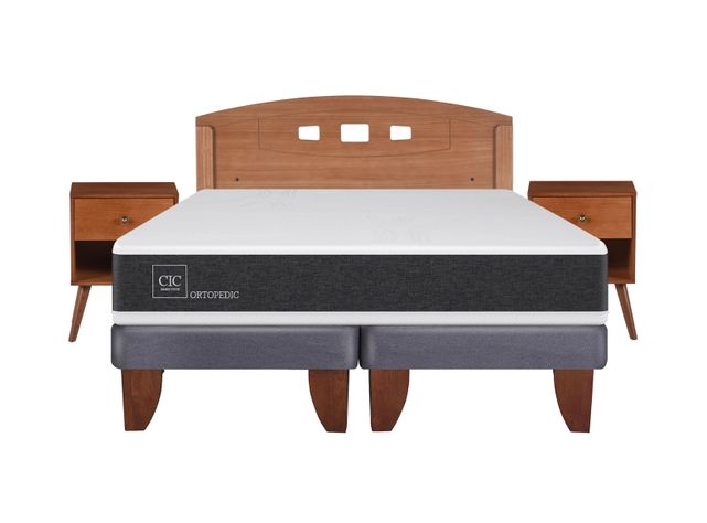 Cama Europea Ortopedic Advance 2 Plazas Base Dividida + Set Muebles New Gales-0