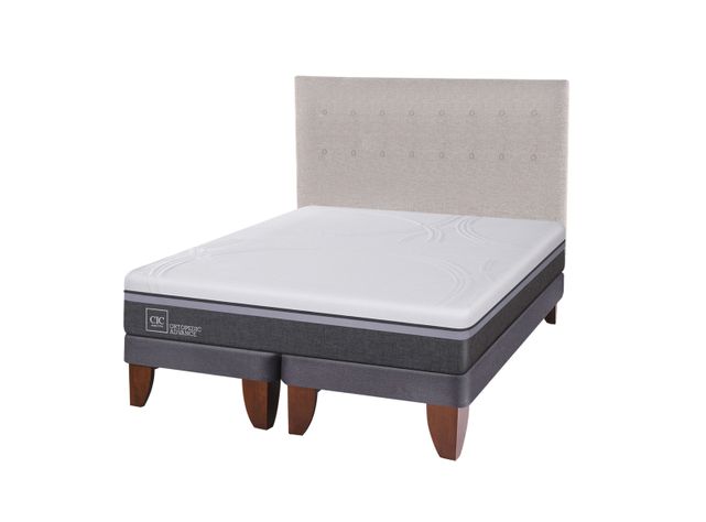 Cama Europea Ortopedic Advance King + Respaldo Tigris-0