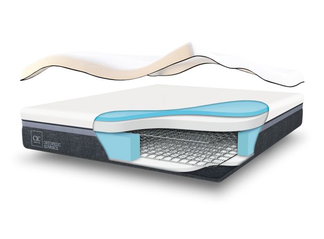 Cama Europea Ortopedic Advance 1.5 Plazas + Set Muebles Tigris-3